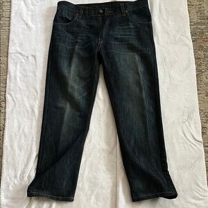 PD&C Dark Blue Men's Slim Straight Jeans